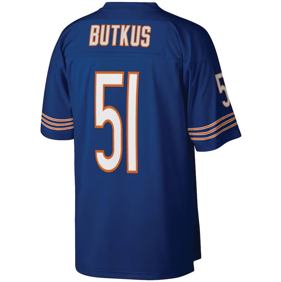 C.Bears #51 Dick Butkus Legacy Replica Player Jersey - Navy American Football Jerseys football jersey product view 1