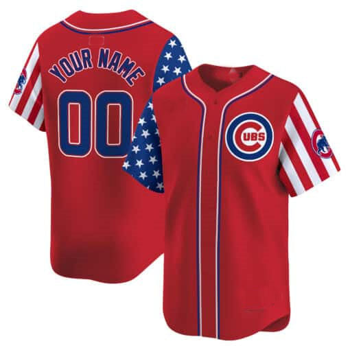Custom Chicago Cubs 2024 Independence Day Vapor Premier Limited¨C All Stitched Baseball Jersey baseball jersey product view 2