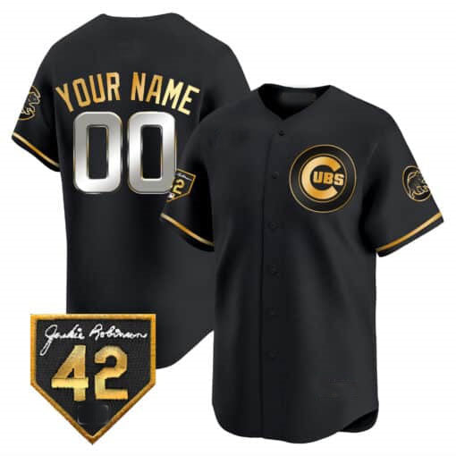 Custom Chicago Cubs 2024 Jackie Robinson Patch Vapor Premier Limited V2¨C All Stitched Baseball Jersey baseball jersey product view 1