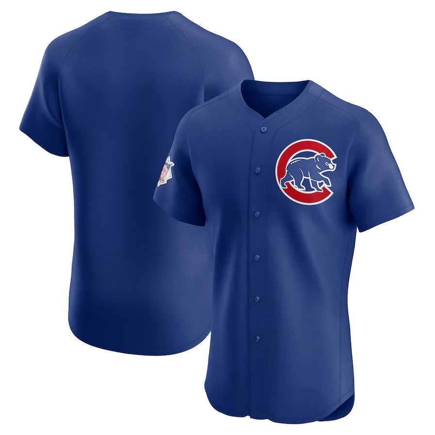 Chicago Cubs Alternate Vapor Premier Elite Patch Jersey - Royal Stitched Baseball Jersey baseball jersey product view 1