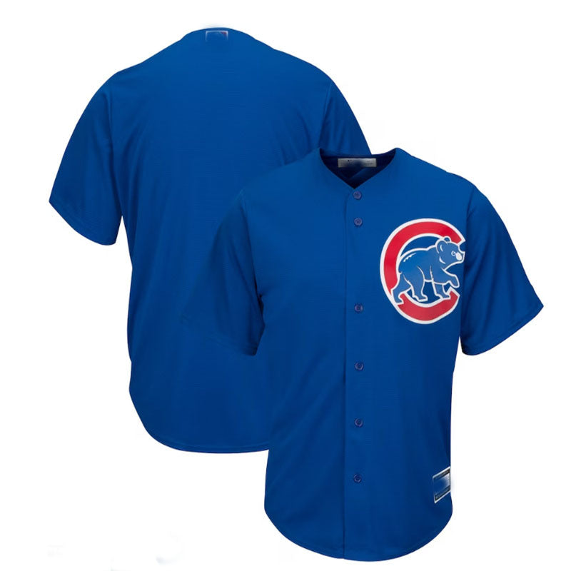 Chicago Cubs Big & Tall Replica Team Jersey - Royal Royal Baseball Jerseys baseball jersey product view 1