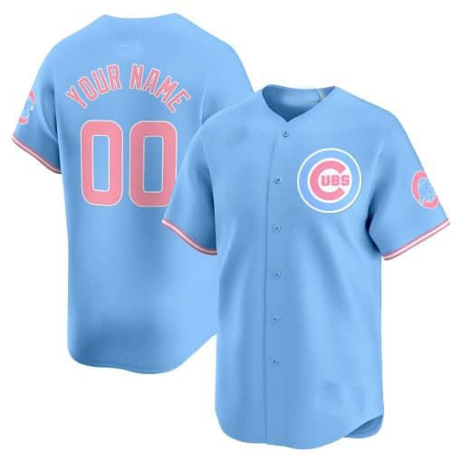 Custom Chicago Cubs Bubblegum Pink Vapor Premier Limited¨C All Stitched Baseball Jersey baseball jersey product view 2