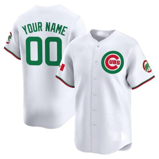 Custom Chicago Cubs Mexico Vapor Premier Limited V3¨C All Stitched Baseball Jersey baseball jersey product view 1