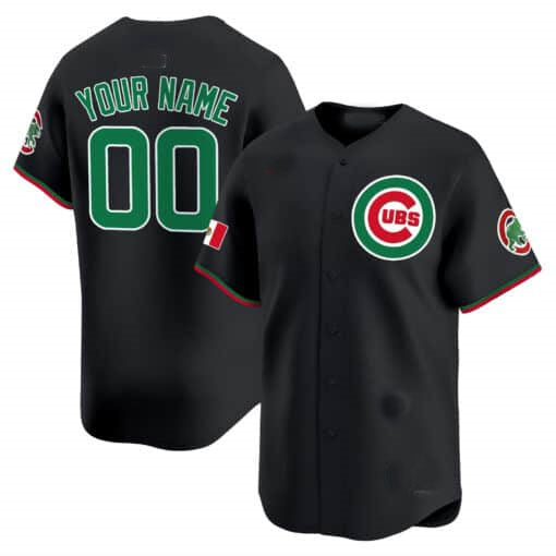 Custom Chicago Cubs Mexico Vapor Premier Limited V3¨C All Stitched Baseball Jersey baseball jersey product view 2