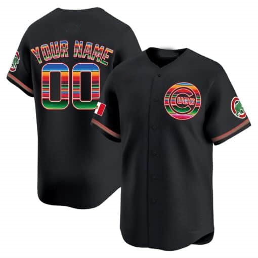 Custom Chicago Cubs Mexico Vapor Premier Limited¨C All Stitched Baseball Jersey baseball jersey product view 2