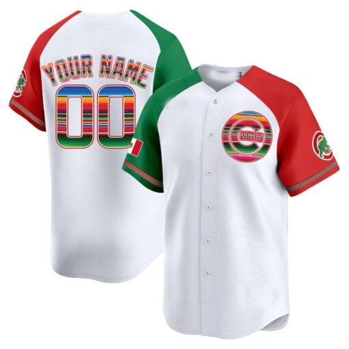 Custom Chicago Cubs Mexico Vapor Premier Limited¨C All Stitched Baseball Jersey baseball jersey product view 1