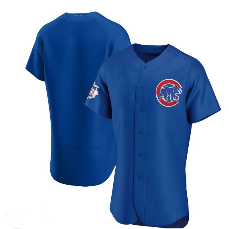 Chicago Cubs Alternate Authentic Team Jersey - Royal Baseball Jerseys baseball jersey product view 1