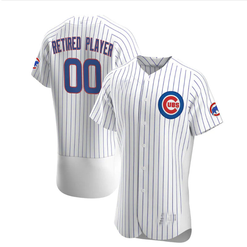 Custom Chicago Cubs Home Pick-A-Player Retired Roster Authentic Jersey - White Baseball Jerseys baseball jersey product view 1