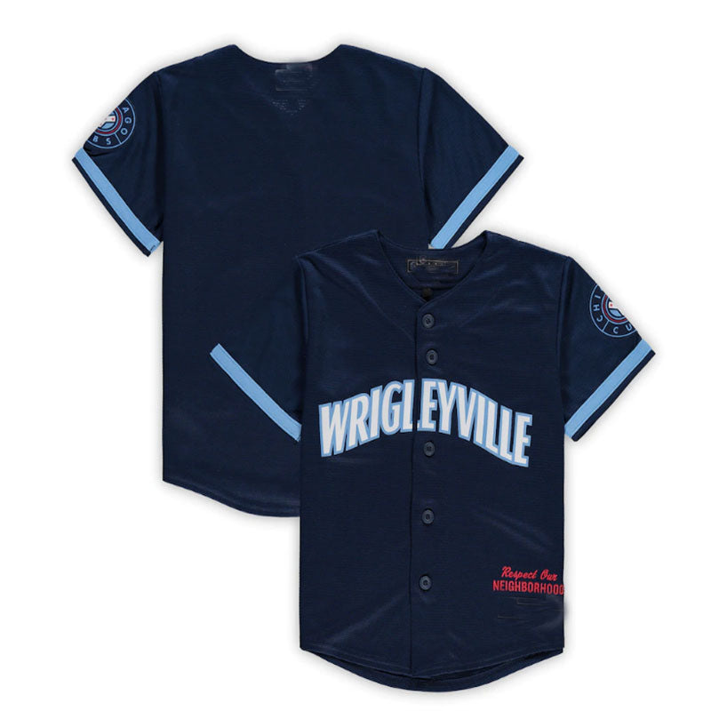 Chicago Cubs Preschool City Connect Replica Team Jersey - Navy Baseball Jerseys baseball jersey product view 1