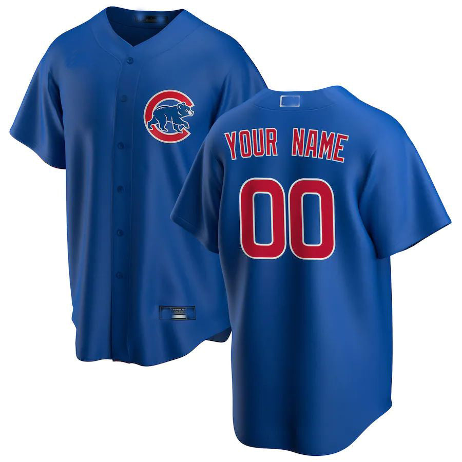 Custom Chicago Cubs Royal Alternate Replica Custom Jersey Baseball Jerseys baseball jersey product view 1