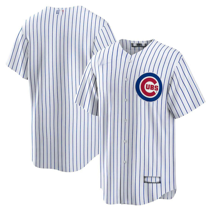 Chicago Cubs White Home Blank Replica Jersey Baseball Jerseys baseball jersey product view 1