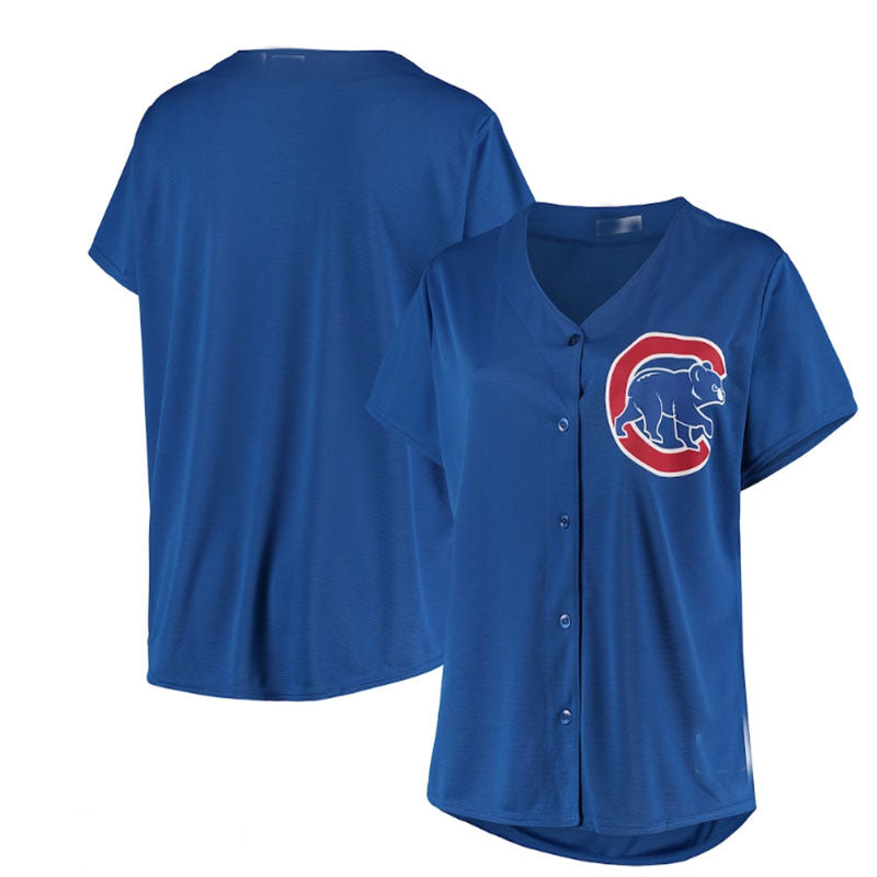 Chicago Cubs Plus Size Sanitized Replica Team Jersey - Royal Baseball Jerseys baseball jersey product view 1