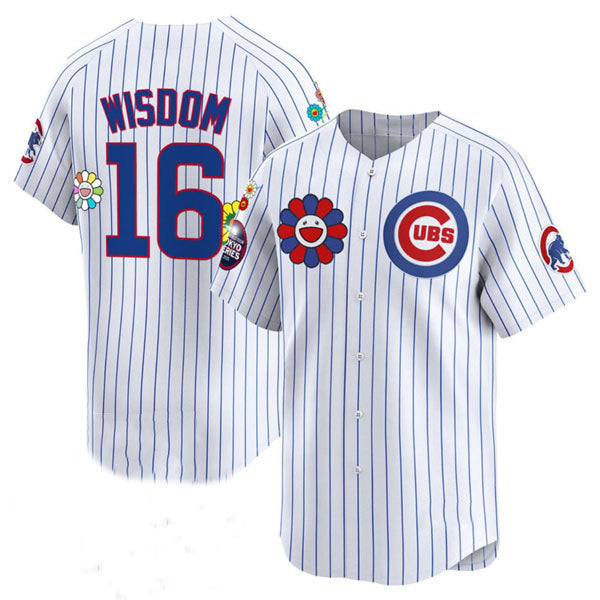 Chicago Cubs #16 Patrick Wisdom White 2025 Tokyo Series Limited Stitched Baseball Jersey baseball jersey product view 1