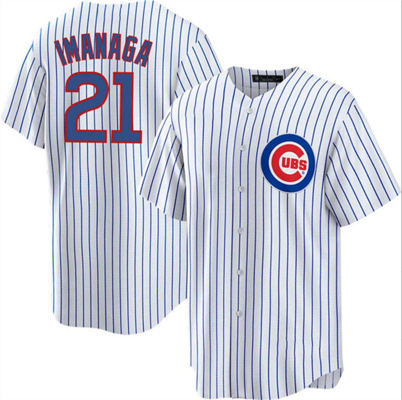 Chicago Cubs #21 Sh¨­ta Imanaga White Cool Base Stitched Baseball Jersey baseball jersey product view 1