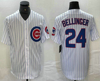 Chicago Cubs #24 Cody Bellinger White Stitched Cool Base Jersey Baseball Jersey baseball jersey product view 1