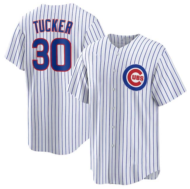 Chicago Cubs #30 Kyle Tucker White 2024 Cool Base Stitched Baseball Jersey baseball jersey product view 1
