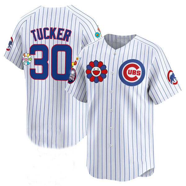 Chicago Cubs #30 Kyle Tucker White 2025 Tokyo Series Limited Stitched Baseball Jersey baseball jersey product view 1