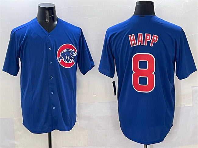 Chicago Cubs #8 Ian Happ Royal Cool Base Stitched Baseball Jersey baseball jersey product view 1