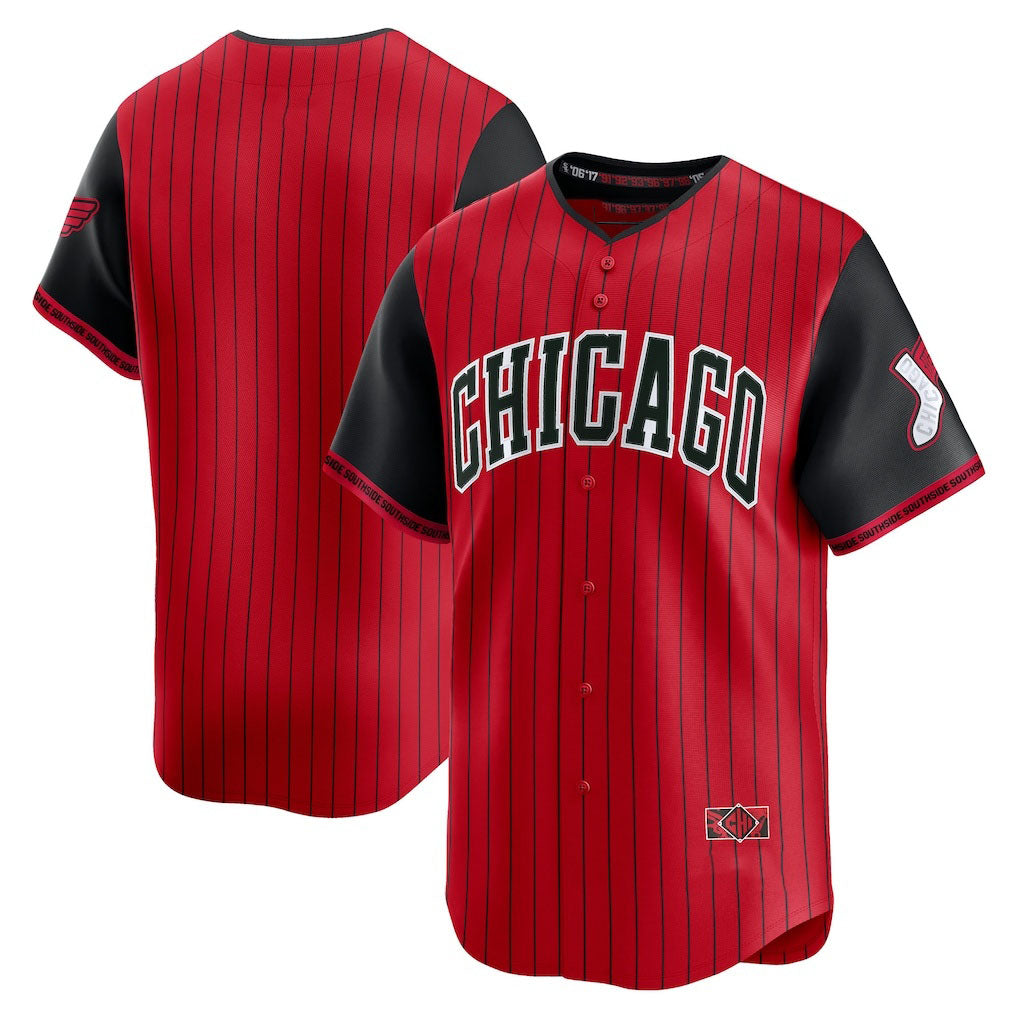 Chicago White Sox 2025 City Connect Limited Jersey - Red/Black Stitched Baseball Jersey baseball jersey product view 1