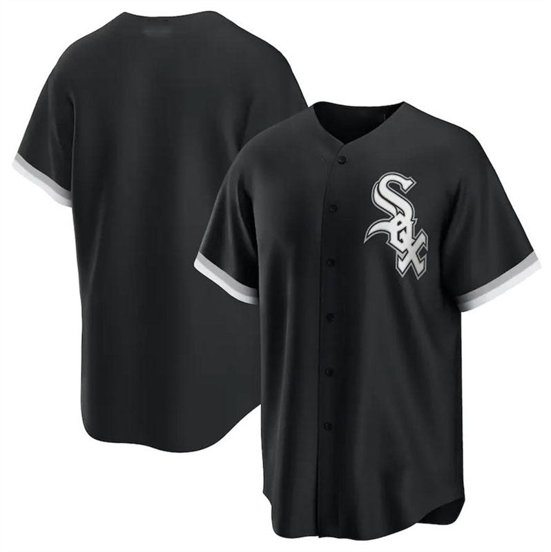 Chicago White Sox Alternate Replica Team Jersey - Black Baseball Jerseys baseball jersey product view 1
