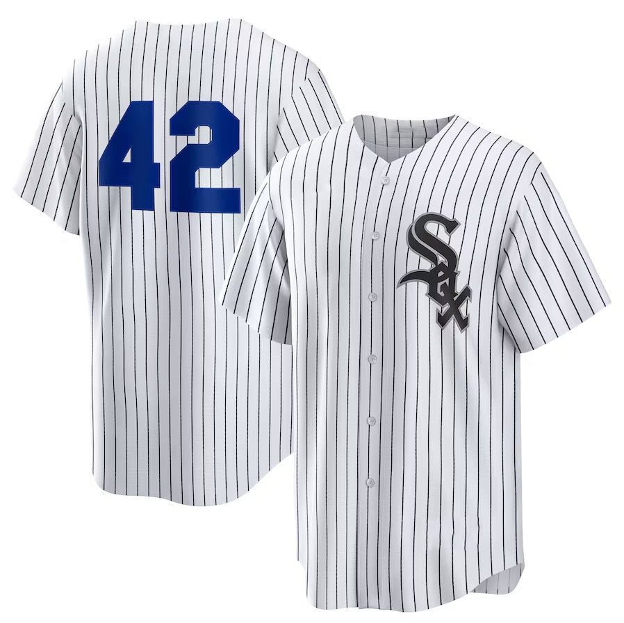 Chicago White Sox Home 2025 Jackie Robinson Day Replica Jersey - White Stitched Baseball Jersey baseball jersey product view 1