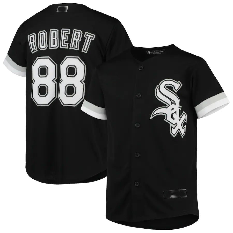 Chicago White Sox #88 Luis Robert Black Alternate Replica Player Jersey Baseball Jerseys baseball jersey product view 1