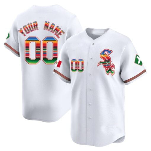Custom Chicago White Sox Mexico Vapor Premier Limited V2 ¨C All Stitched Baseball Jersey baseball jersey product view 1
