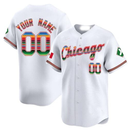 Custom Chicago White Sox Mexico Vapor Premier Limited V3 ¨C All Stitched Baseball Jersey baseball jersey product view 1