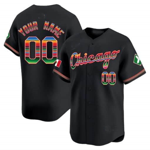Custom Chicago White Sox Mexico Vapor Premier Limited V3 ¨C All Stitched Baseball Jersey baseball jersey product view 2