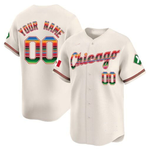 Custom Chicago White Sox Mexico Vapor Premier Limited V3 ¨C All Stitched Baseball Jersey baseball jersey product view 3