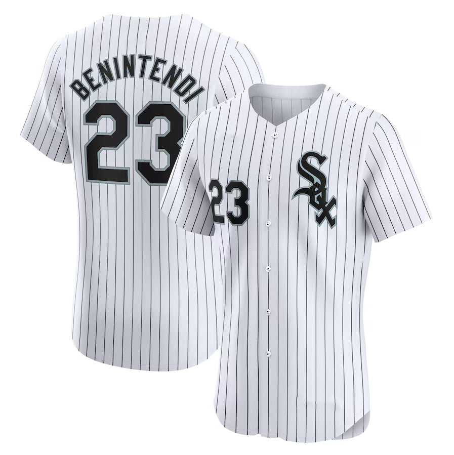 Chicago White Sox #23 Andrew Benintendi Home Elite Player Jersey - White Stitched Baseball Jersey baseball jersey product view 1
