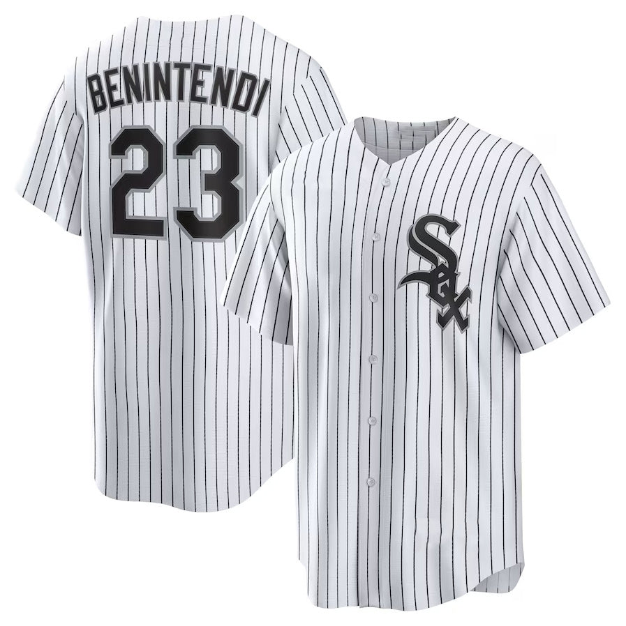Chicago White Sox #23 Andrew Benintendi Home Official Player Jersey - White-Black Stitched Baseball Jersey baseball jersey product view 1