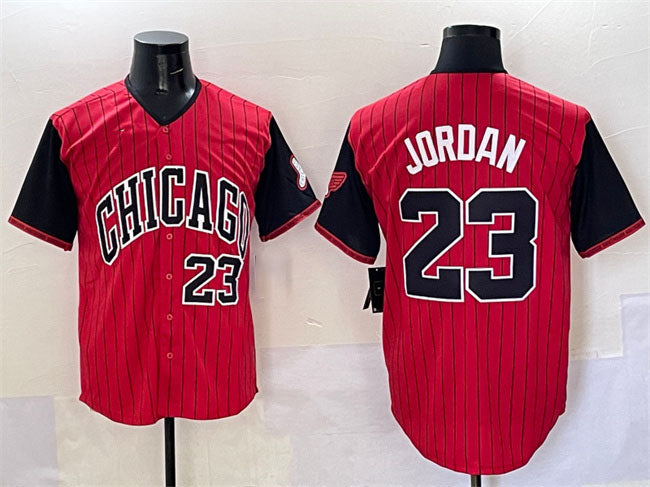 Chicago White Sox #23 Michael Jordan Red Black 2025 City Connect Limited Stitched Baseball Jersey baseball jersey product view 1