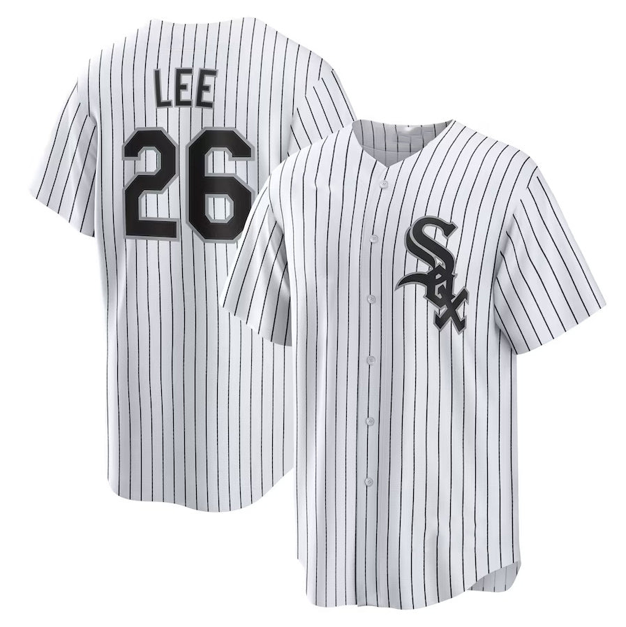 Chicago White Sox #26 Korey Lee Home Replica Jersey - White Stitched Baseball Jersey baseball jersey product view 1
