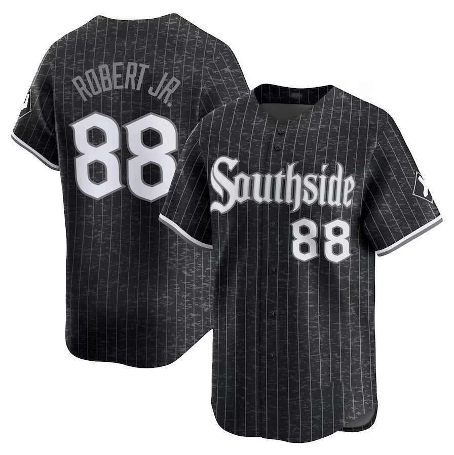 Chicago White Sox #88 Luis Robert Jr. City Connect Limited Player Jersey - Black Stitched Baseball Jersey baseball jersey product view 1