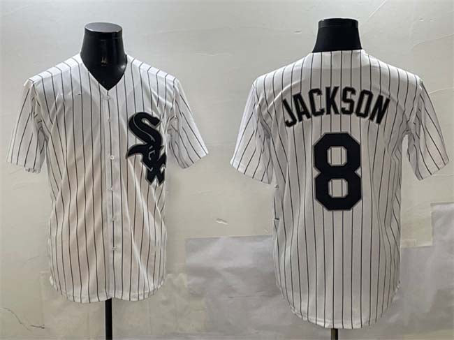 Chicago White Sox #8 Bo Jackson White Cool Base Stitched Baseball Jersey baseball jersey product view 1