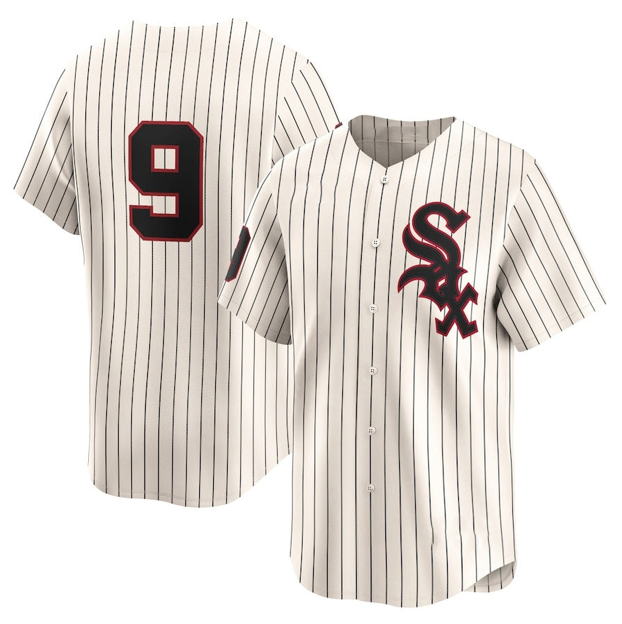 Chicago White Sox #9 Minnie Minoso Throwback Cooperstown Limited Jersey - Cream Stitched Baseball Jersey baseball jersey product view 1