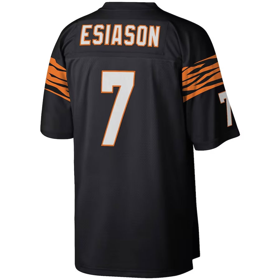 C.Bengals #7 Boomer Esiason Legacy Replica Player Jersey - Black American Football Jerseys football jersey product view 1