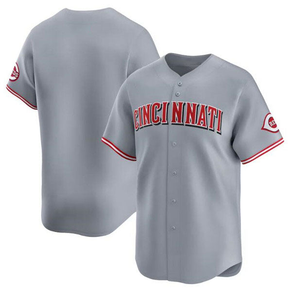 Cincinnati Reds Blank Gray Away Limited Baseball Stitched Jersey baseball jersey product view 1