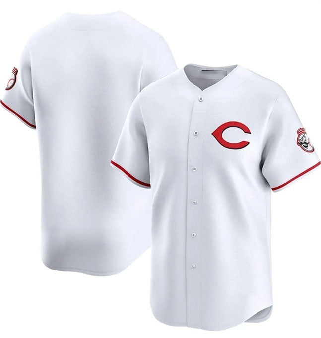 Cincinnati Reds Blank White 2025 Home Limited Stitched Baseball Jersey baseball jersey product view 1