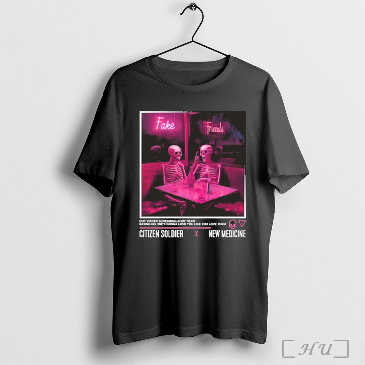 Citizen Soldier X New Medicine Fake Friends Limited - Adult & Kids T-Shirts, Sweatshirts & Hoodies apparel design preview 1