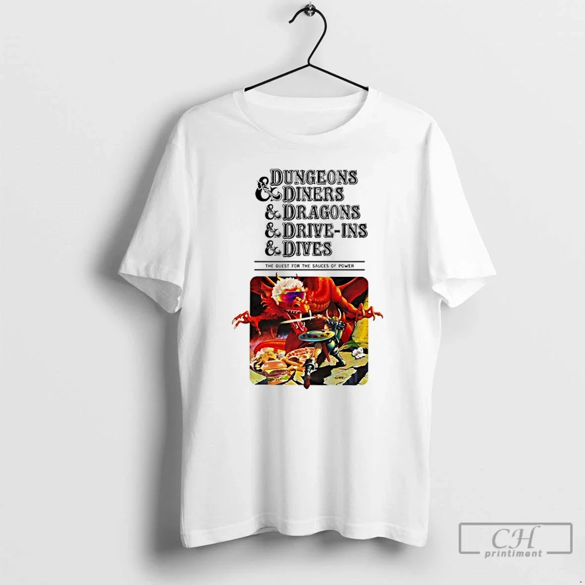 Classic Dungeons And Diners Dragons Drive Ins Dives - Adult & Kids T-Shirts, Sweatshirts & Hoodies apparel design preview 1