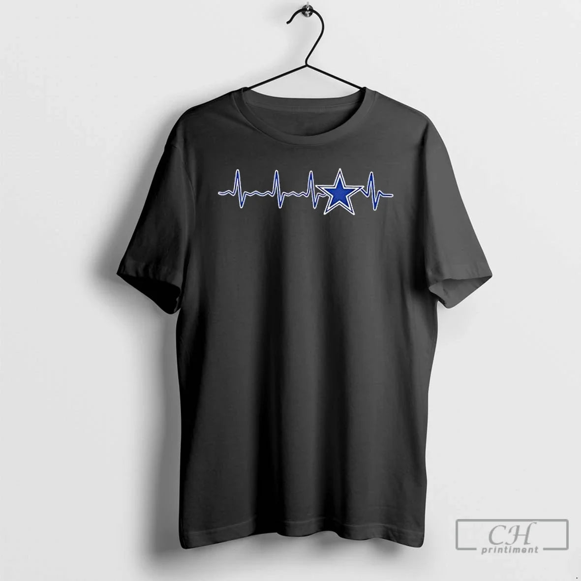Classic Fans Heartbeat Love Dallas Cowboys Football - Adult & Kids T-Shirts, Sweatshirts & Hoodies apparel design preview 1