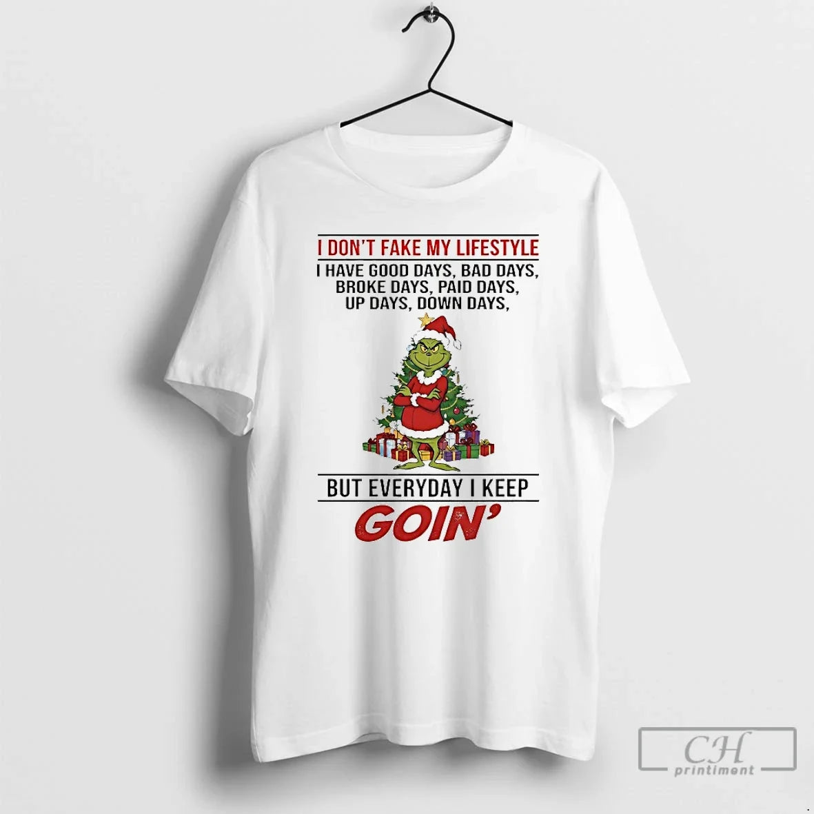 Classic Grinch I Dont Fake My Lifestyle Have Good - Adult & Kids T-Shirts, Sweatshirts & Hoodies apparel design preview 1