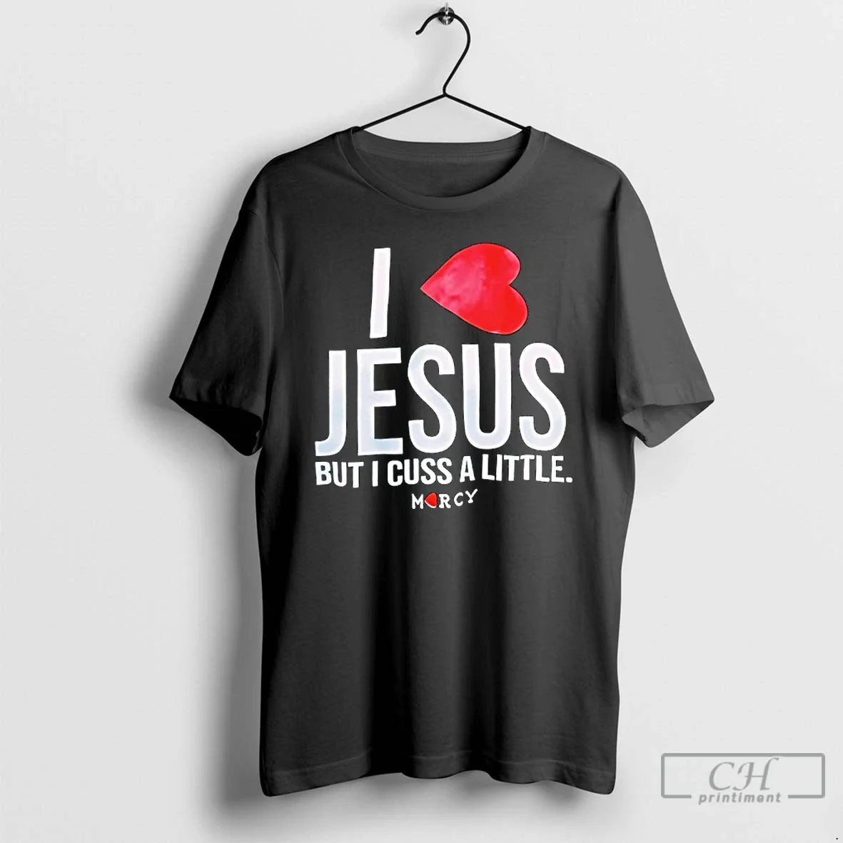Classic I Love Jesus But Cuss A Little Savior - Adult & Kids T-Shirts, Sweatshirts & Hoodies apparel design preview 1