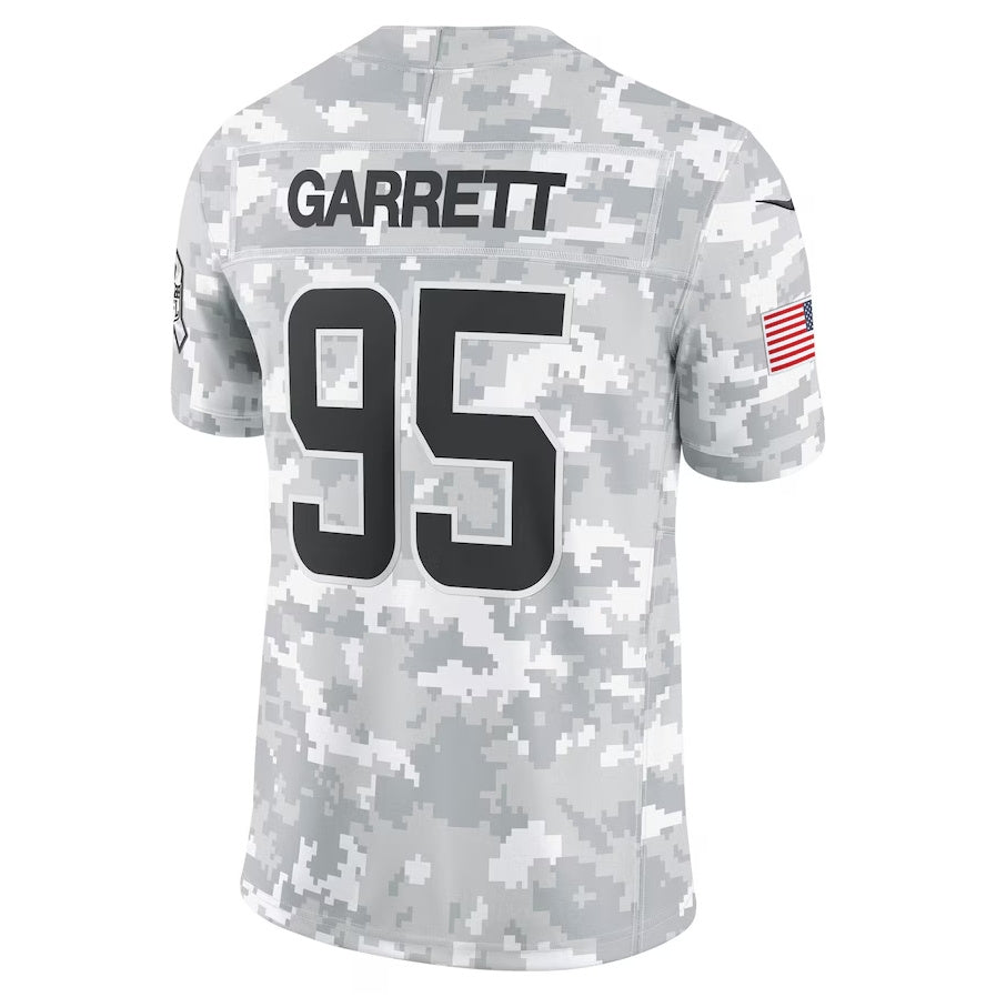 C.Browns #95 Myles Garrett Player Arctic Camo Salute to Service Limited Stitched American Football Jerseys football jersey product view 1
