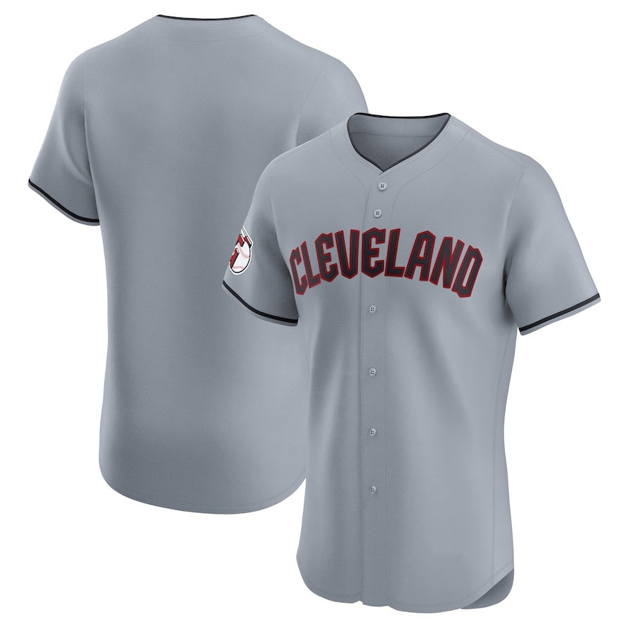 Cleveland Guardians Alternate Vapor Premier Elite Patch Jersey - Gray American Football Jerseys football jersey product view 1