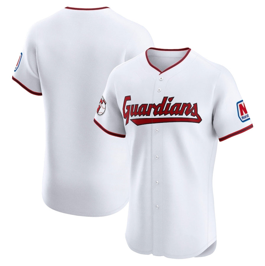 Cleveland Guardians Home Elite Jersey - White American Football Jerseys football jersey product view 1