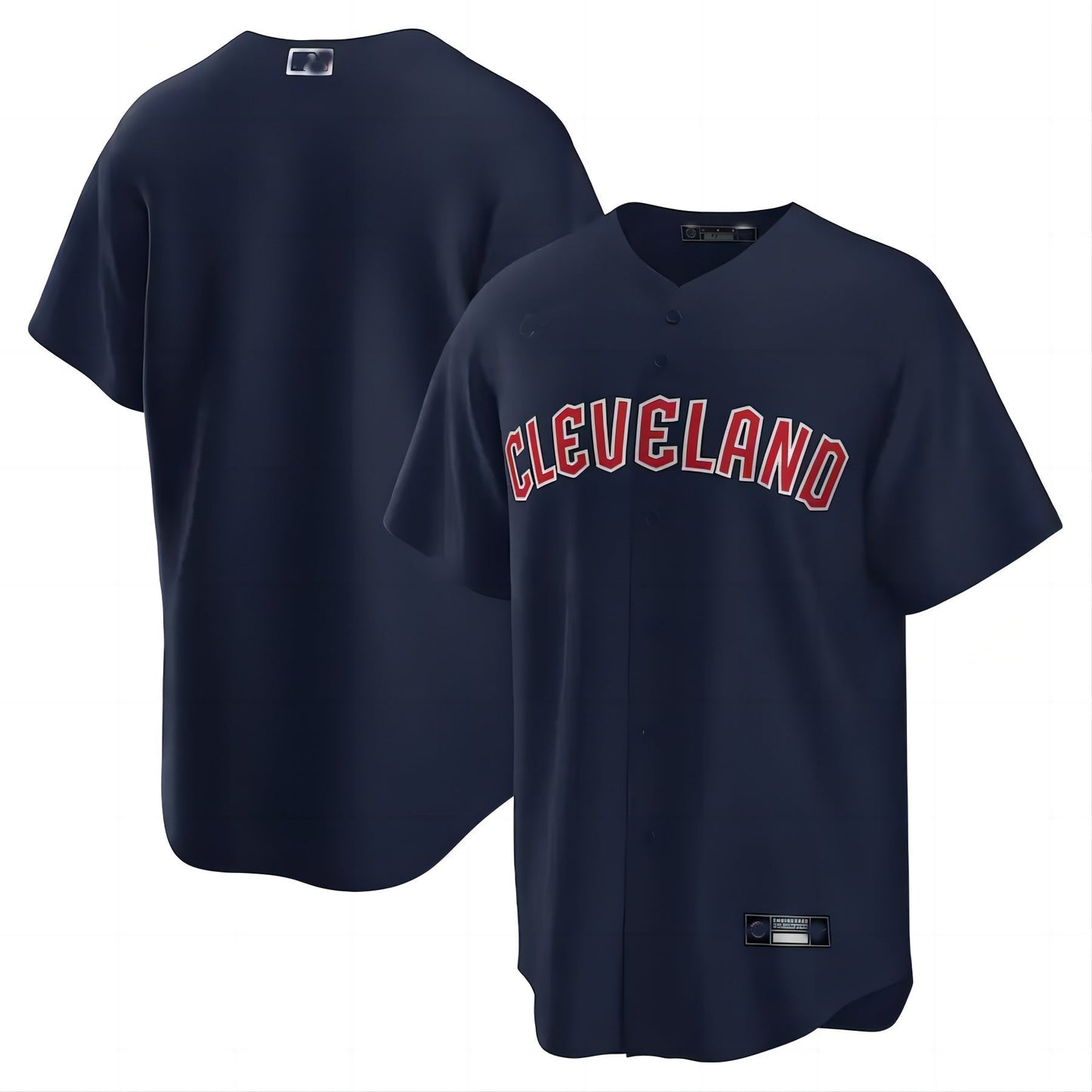 Cleveland Guardians Navy Alternate Replica Jersey Baseball Jerseys baseball jersey product view 1