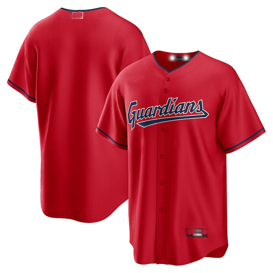 Cleveland Guardians Red Alternate Replica Team Jersey Baseball Jerseys baseball jersey product view 1